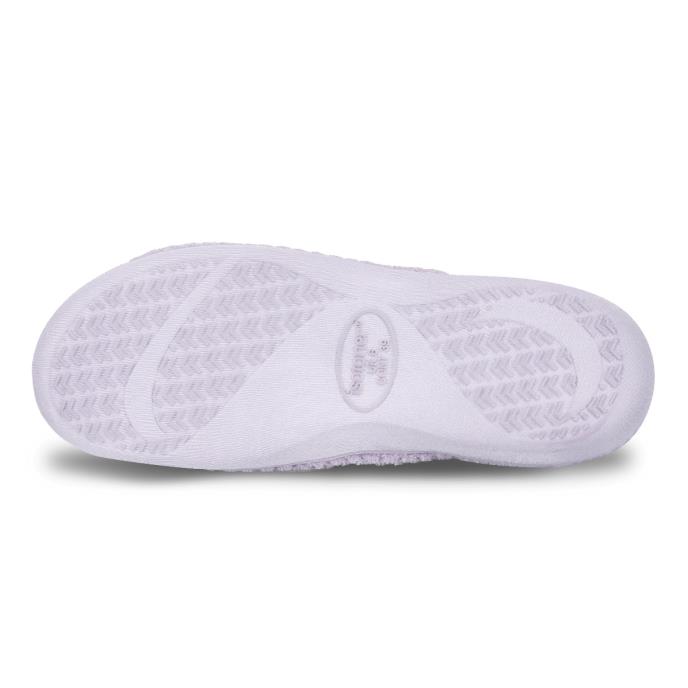 Isotoner® Ladies Popcorn Turnover Open Toe Slipper Lilac Star Extra Image 5